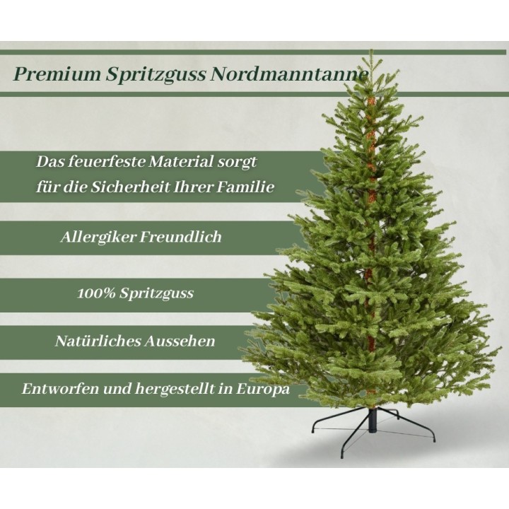 Realistische Spritzguss Nordmanntanne - 150 cm Premium-Qualität