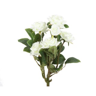 Elegante Kunstrose Weiss, 30 cm - Wartungsfrei und Anmutig