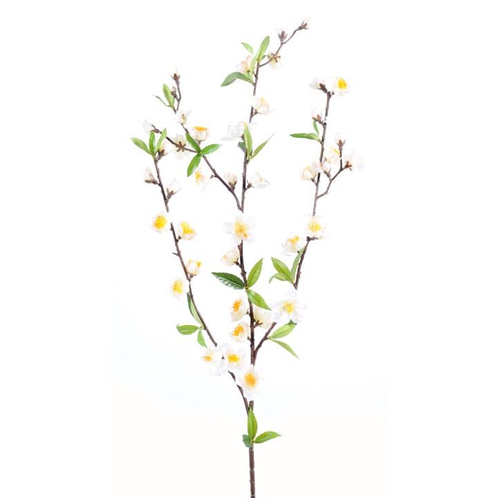 Künstlicher Kirschblütenzweig weiss 70cm