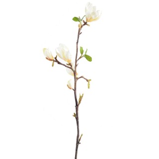 Elegante Kunst-Magnolienblüte Weiss, 83 cm