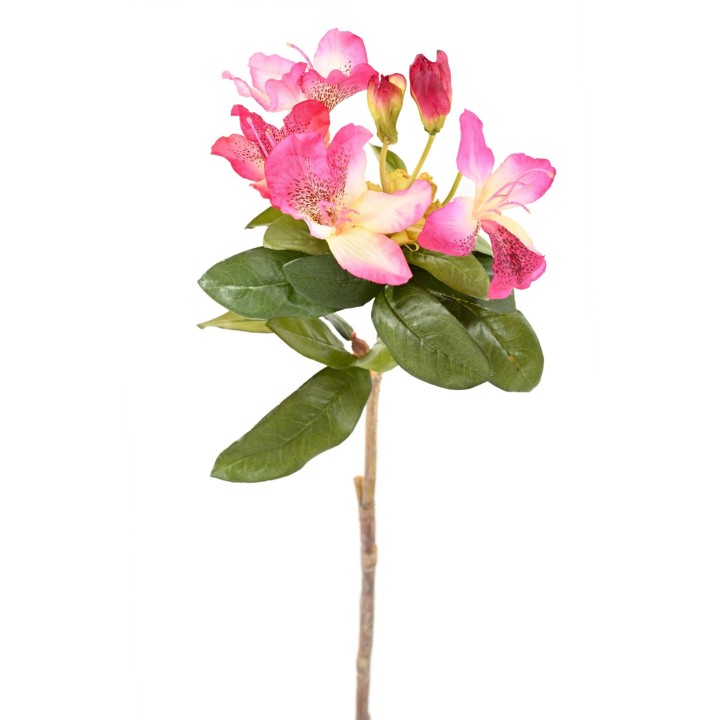 Künstlicher Rhododendron Dunkelrosa-Gelb - 85cm