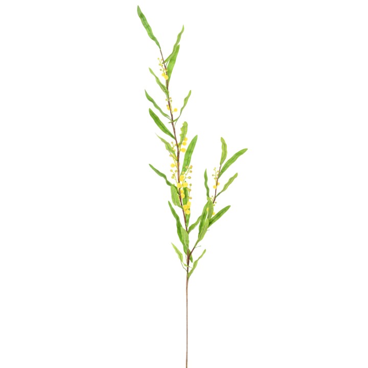 Künstlicher Mimosa, Gelb, 90cm - Pflegeleichte Dekoblume