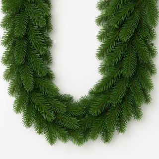 Kuenstliche PE-Tannengirlande Nordmann 270cm Spritzguss