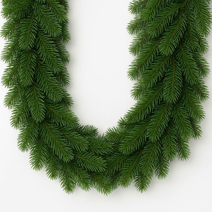 Kuenstliche PE-Tannengirlande Nordmann 270cm Spritzguss