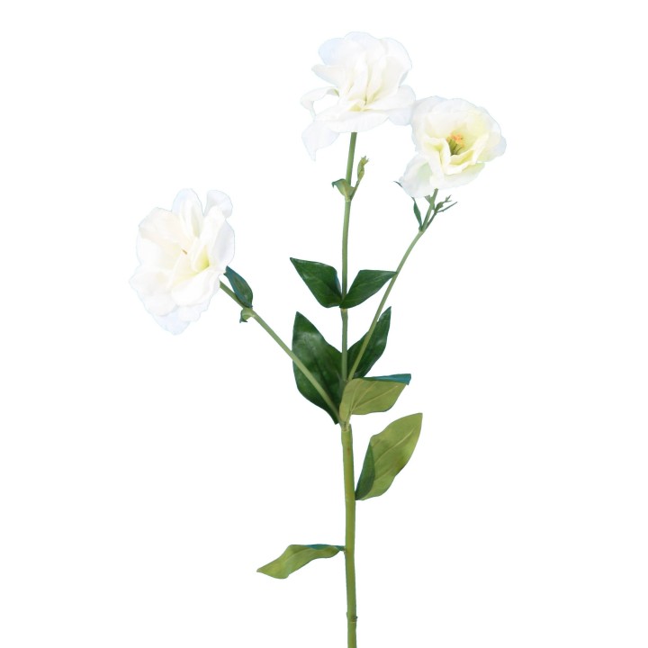 Dekorative Lisianthus-Blume - Weiss - 70cm