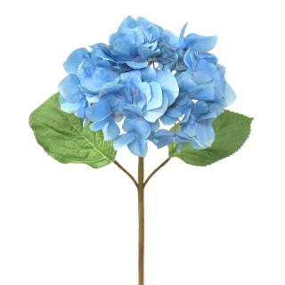 Künstliche Hortensie Blau 65cm - Lebensecht und Pflegeleicht