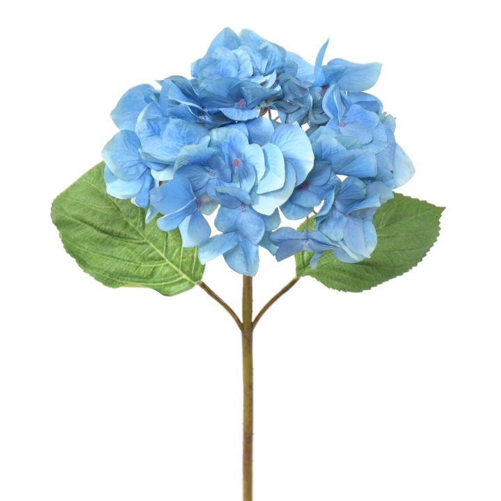 Künstliche Hortensie Blau 65cm - Lebensecht und Pflegeleicht