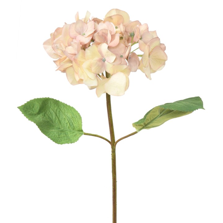 Künstliche Hortensie Pink-Gelb 65cm