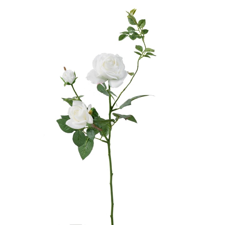 Künstliche Rose Weiss 65cm – Zeitlose Eleganz ohne Pflege