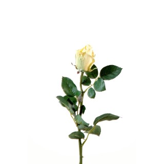 Künstliche Rose Joey - Gelbe Knospe - 67 cm