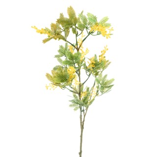 Artifizielle Mimose, sonnengelb, 80 cm – Immergrün und pflegefrei