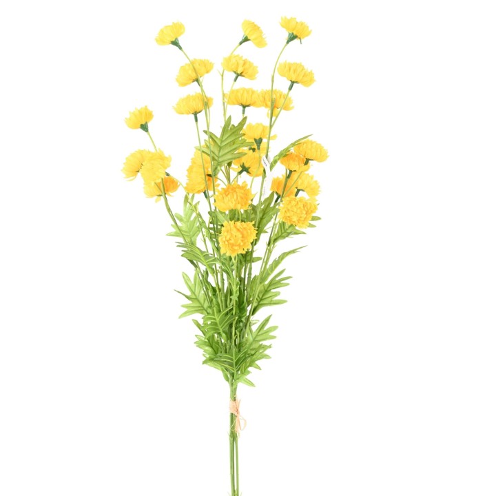 Künstliche Chrysantheme Gelb – Naturgetreu & 80 cm
