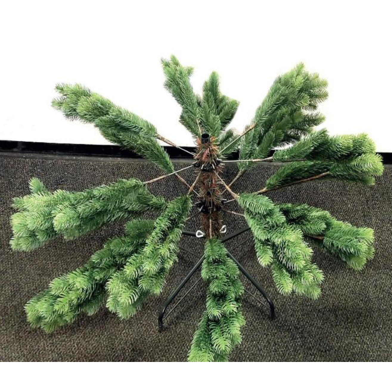 Unteres Segment in den Ständer setzen